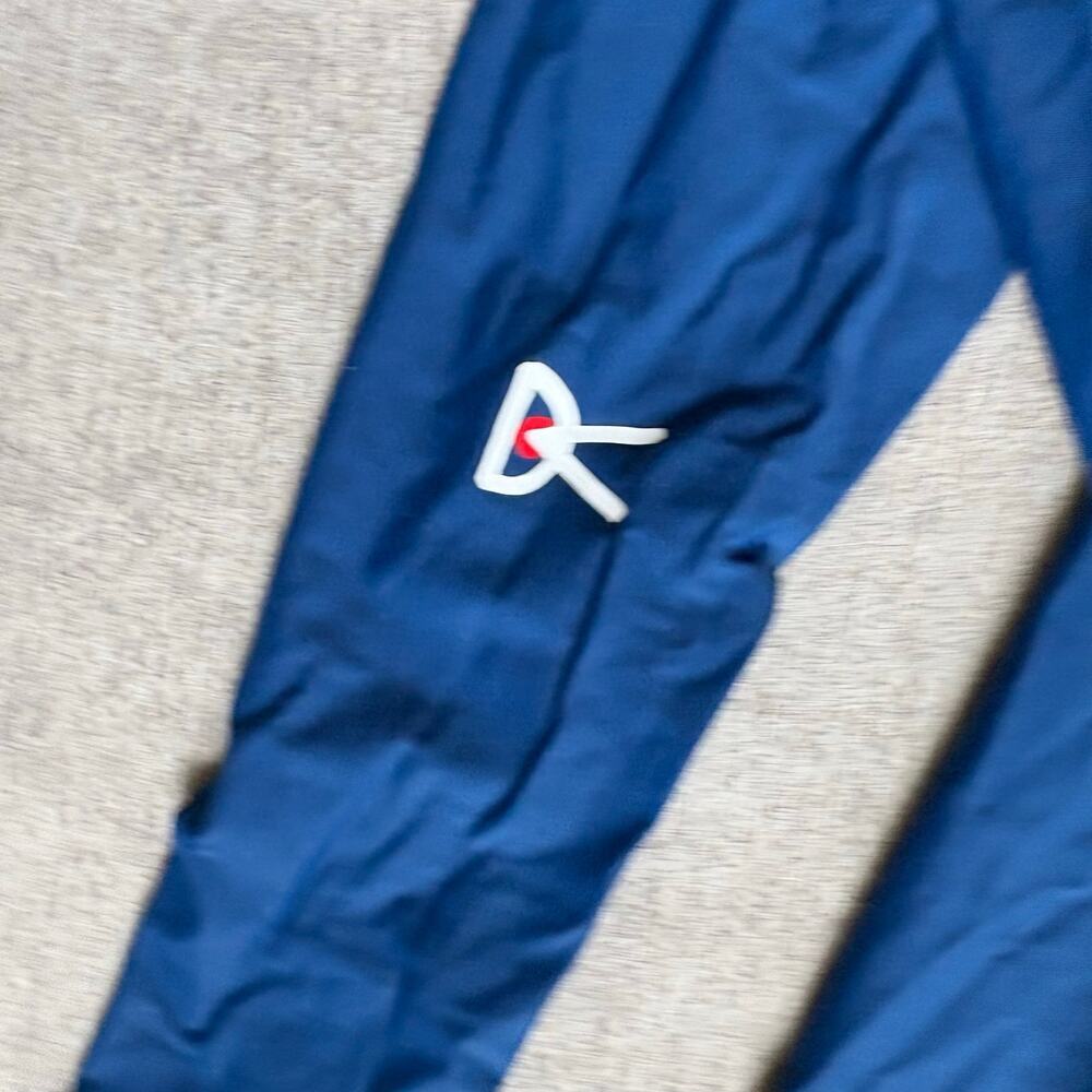District Vision Blue Compression Running Leggings - Picture 2 of 5